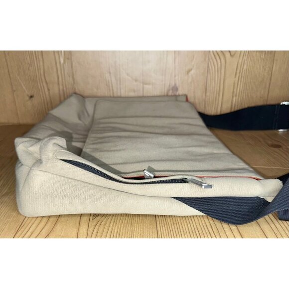 Jack Spade Greene St. Messenger Bag Mens Khaki Tan Adjustable Strap Travel - Picture 10 of 10